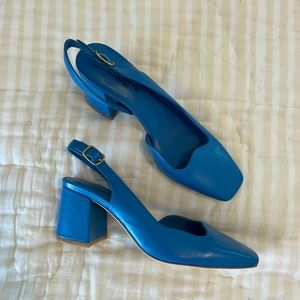 Charlotte Stone Blue Heels